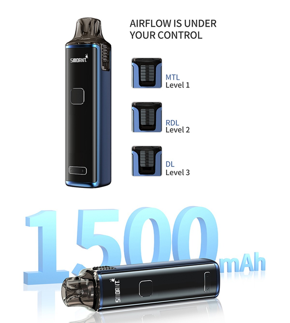 Smoant Charon T50 1500mAh KIT (Light Green) купить в Новочеркасске за 2 890  руб.